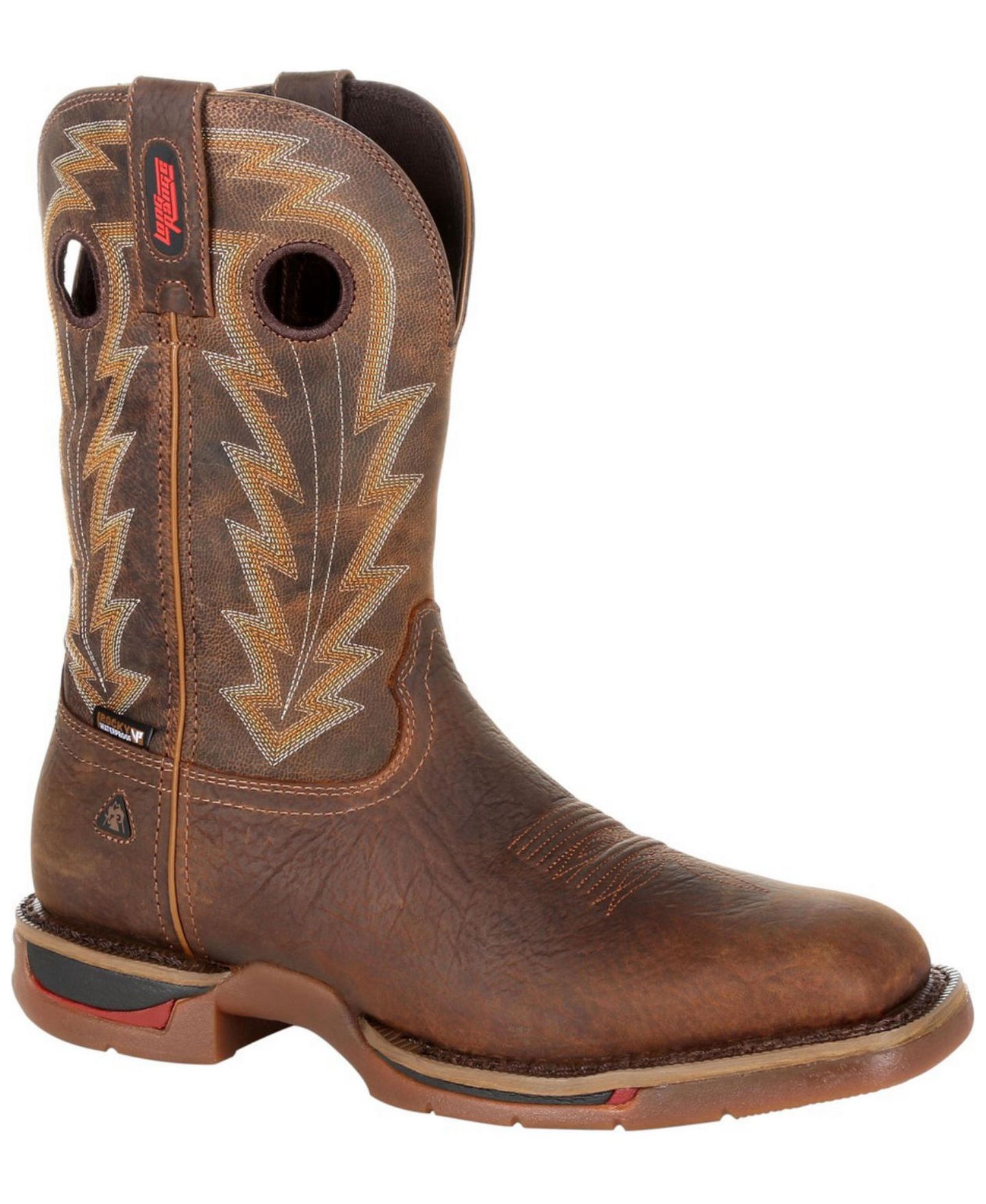 Мужские ботинки ROCKY Long Range 11" Waterproof Western Boot, цвет: Коричневый — фото 1