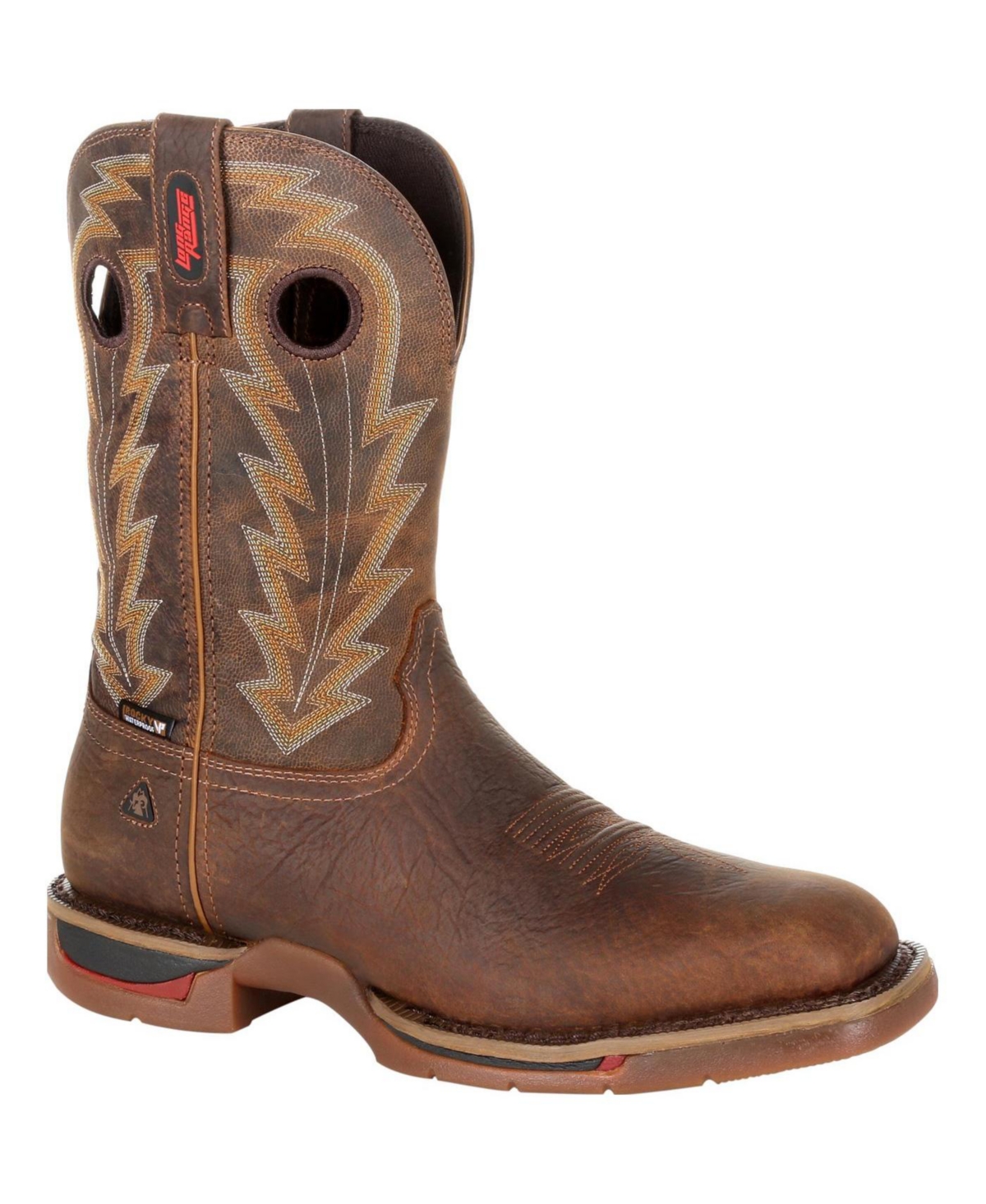 Rocky Men's Long Range 11&#x22; Waterproof Western Boot - Distressed brown