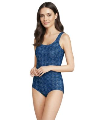 Women's D-Cup Tugless Low Leg One Piece Swimsuit