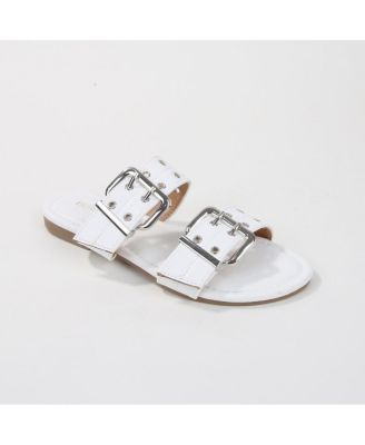 KYLE DOUBLE STRAP SLIDE SANDALS