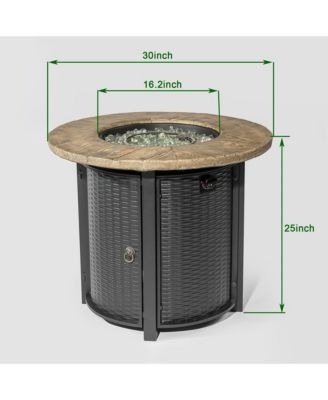 30 in. Propane Round Fire Table 40000BTU Propane Fire Pit Table