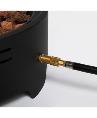 Hot Seller 30000BTU Outdoor 15 in. Portable Propane Fire Pit with Cooking Grill for Garden Camping Campfire Party