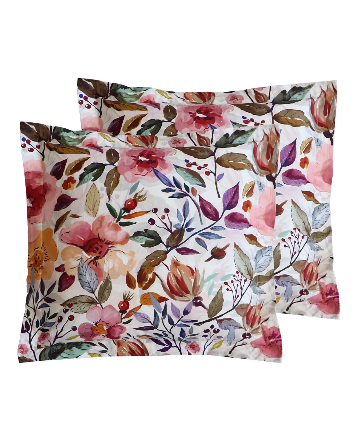 Mona 2-Pc. Sham Set, European - Blush