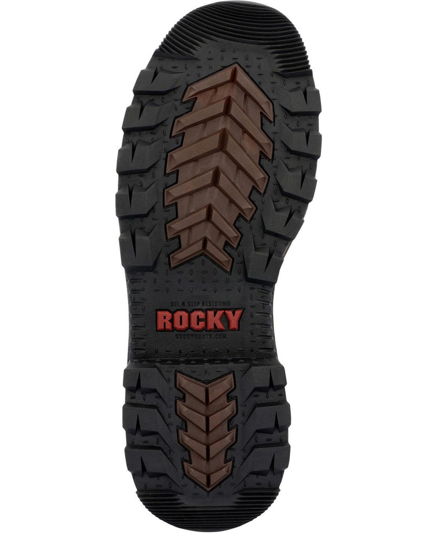 Мужские ботинки ROCKY Rams Horn Waterproof Composite Toe Work Boot, цвет: Коричневый — фото 2