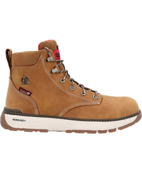 Мужские ботинки ROCKY Rebound Wedge Waterproof Composite Toe Work Boot, цвет: Коричневый