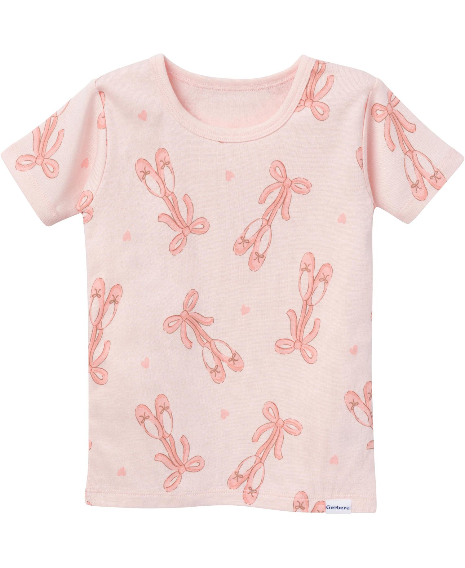 Baby Girls Top and Shorts Pajama Sets, 4-Piece, Stripes