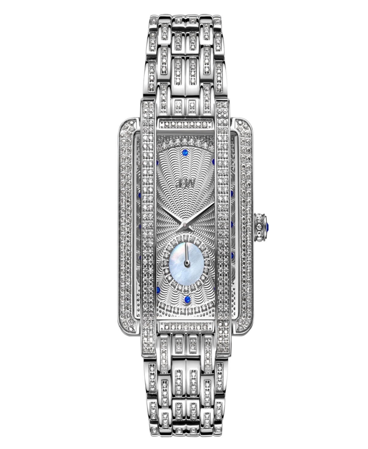 Jbw Women's Mink Platinum Series Diamond Stainless Steel Watch, 28mm