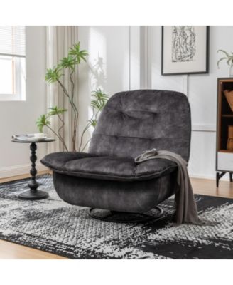 Luxurious Velvet Recliner with Phone Holder