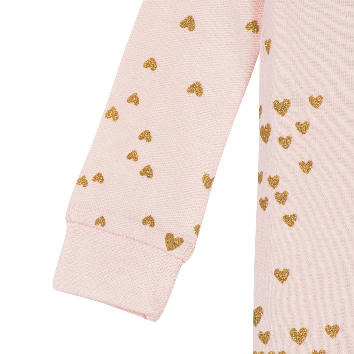 Baby Girls 2-Pack Snug Fit Footed Cotton Pajamas, Love, 0-3 Months
