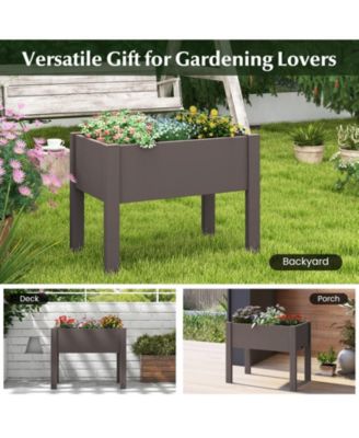 53L Raised Bed Grow Box Self-Watering Water Level Monitor Planter Box Stand