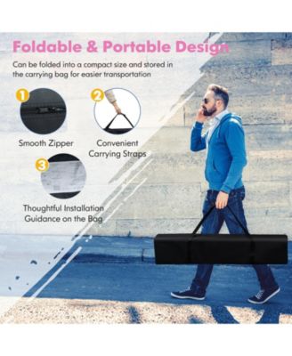 10 x 10 Feet Outdoor Instant Pop-up Canopy with Carrying Bag