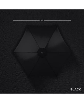 10ft Outdoor Woodgrain Pattern Steel Market Patio Umbrella w/ Crank, Tilt