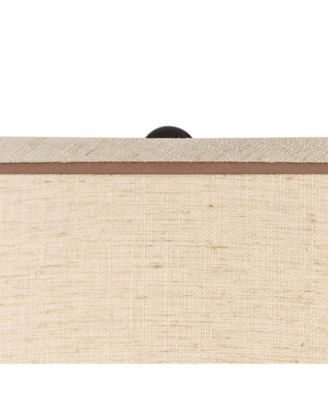 Brighton Rustic Traditional Farmhouse Table Lamps 27.25" Tall Set of 2 Hammered Bronze Metal Pot Beige Fabric Drum Shade for Living Room Bedroom House Bedside Nightstand Home - Barnes and Ivy