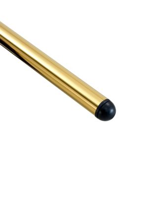 Streamdale Black PU Dining Chairs - Gold Legs, Set of 6