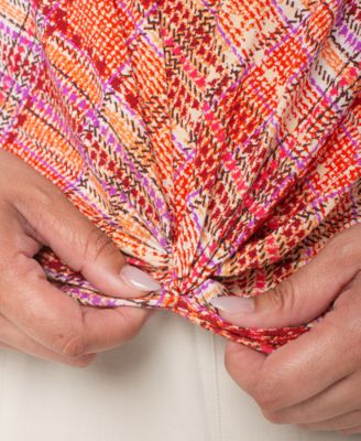 Plus Size Twist-Front Top