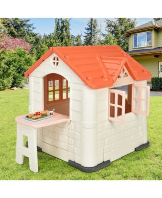 Kid s Playhouse Pretend Toy House For Boys and Girls 7 Pieces Toy Set