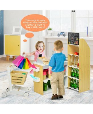 Grocery Store Playset Pretend Play Supermarket Shopping Set