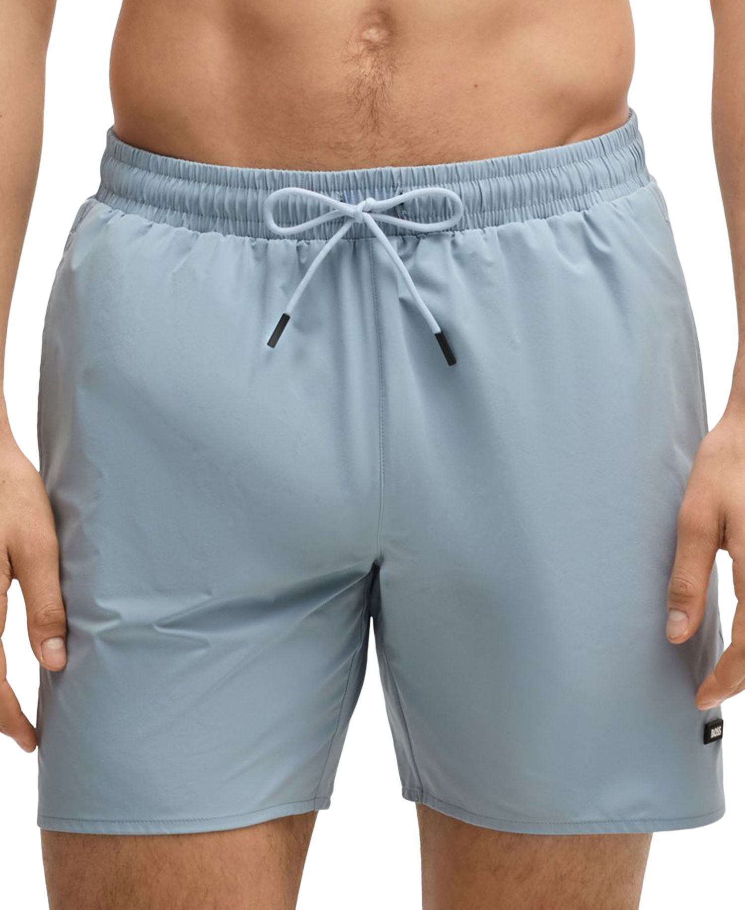 Men's Rubber Logo Badge Swimsuit