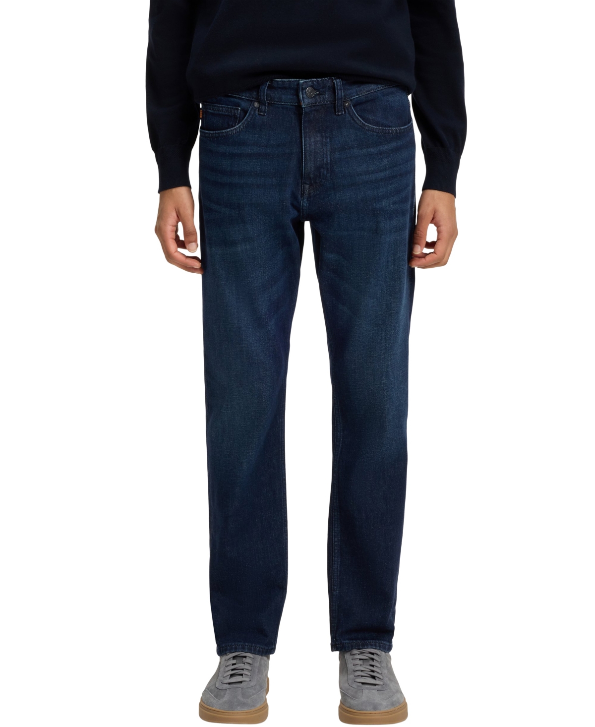 Boss by Hugo Boss Men's Comfort-Stretch Slim-Fit Jeans - Dark Blue