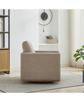 Streamdale 30.7" Swivel Accent Chair - Taupe