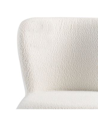 Modern 30" Barstool with White Seats and Black & Gold Accents