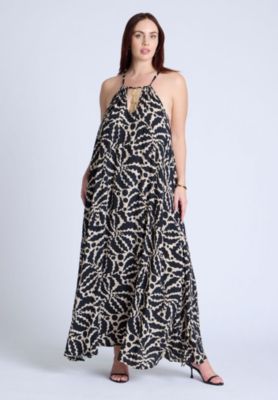Women's Hardware Detail Trapeze Maxi Dress