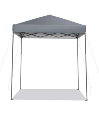 6.6 x 6.6 Feet Outdoor Pop-up Canopy Tent with UPF 50+ Sun Protection-Gray