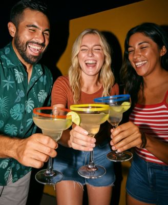 Classic Handblown Margarita Glasses, Set of 4