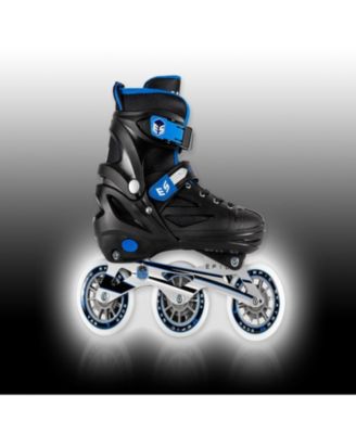 Epic Storm Adjustable 90mm 3-Wheel Bright LED Light Up Inline Speed Skates