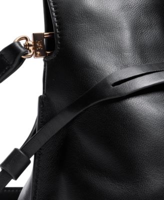 Poppy Small Leather Drawstring Crossbody