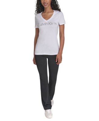 Performance Women's Glitter Logo V-Neck T-Shirt