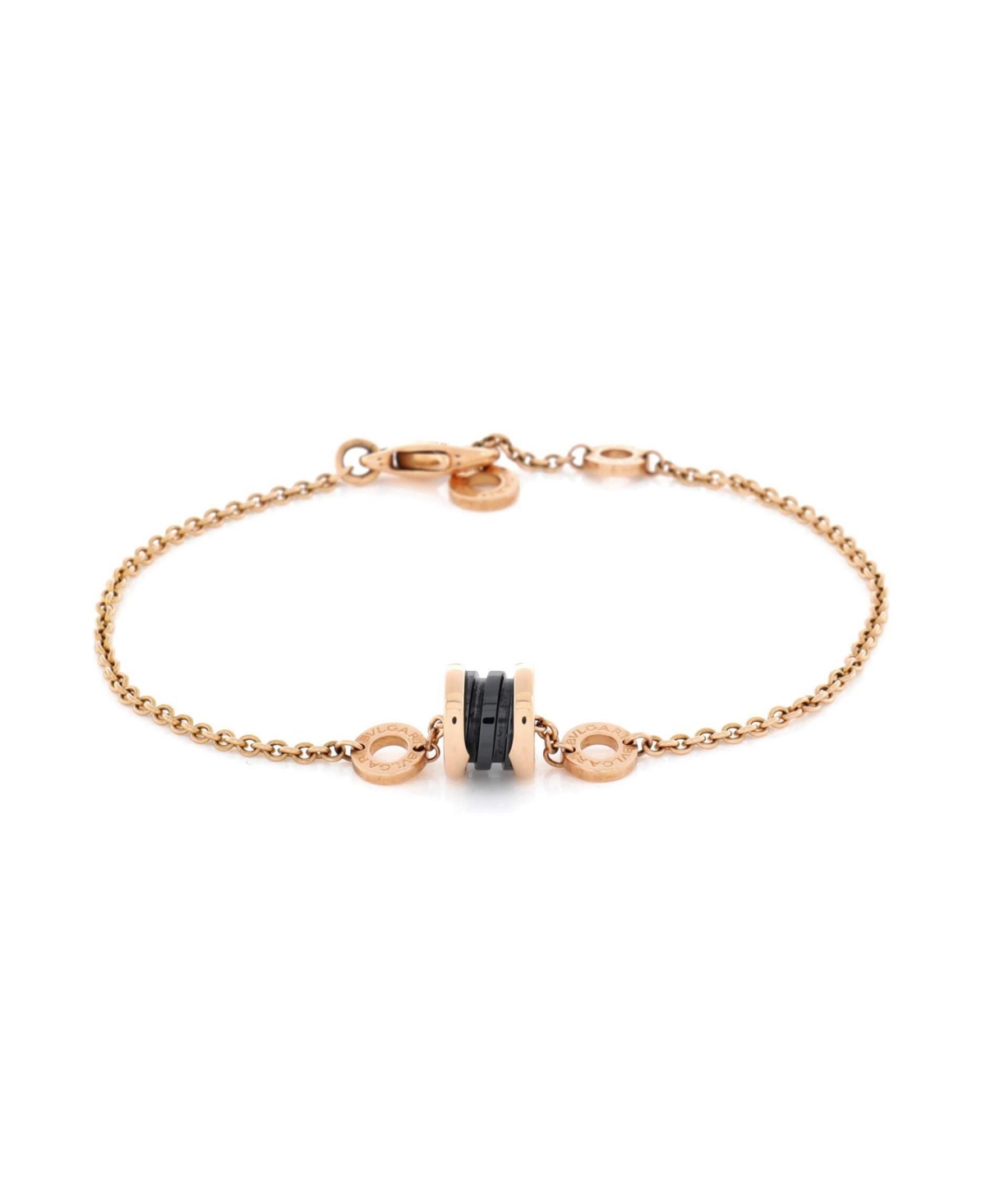 B.Zero1 Soft Bracelet 18K Rose Gold with Ceramic - 18k rose gold
