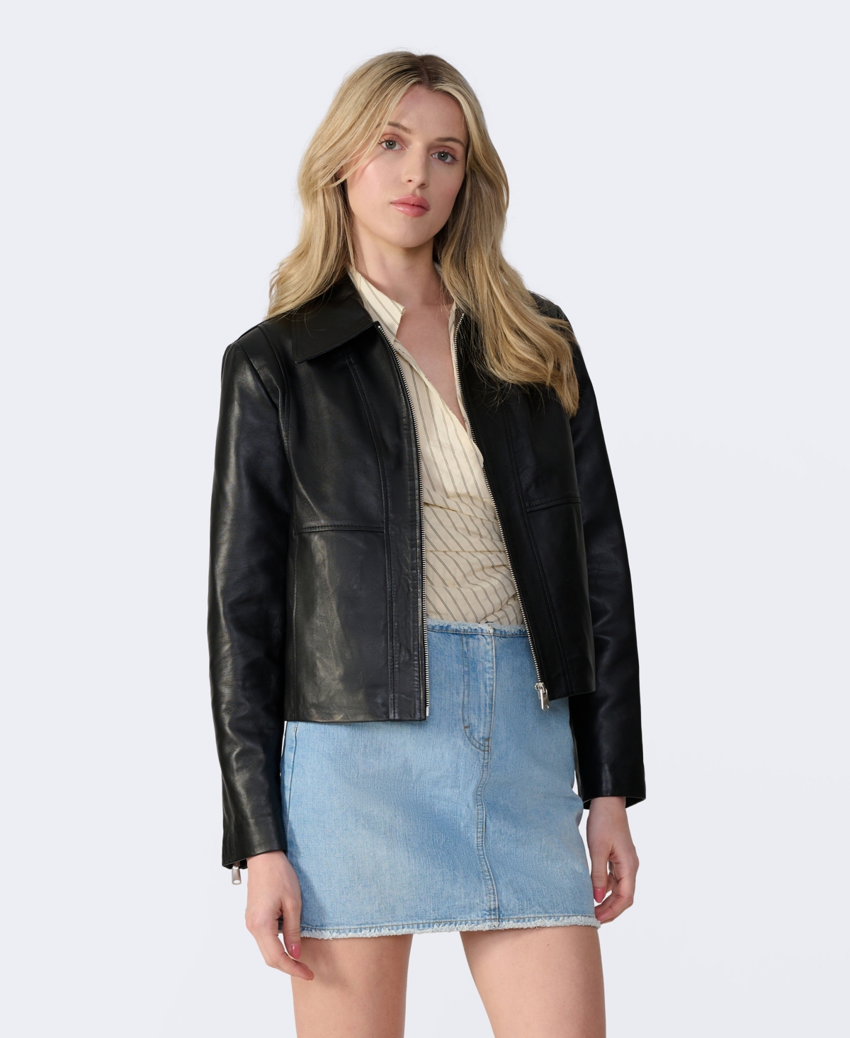 Furniq Uk Women's Leather Jacket