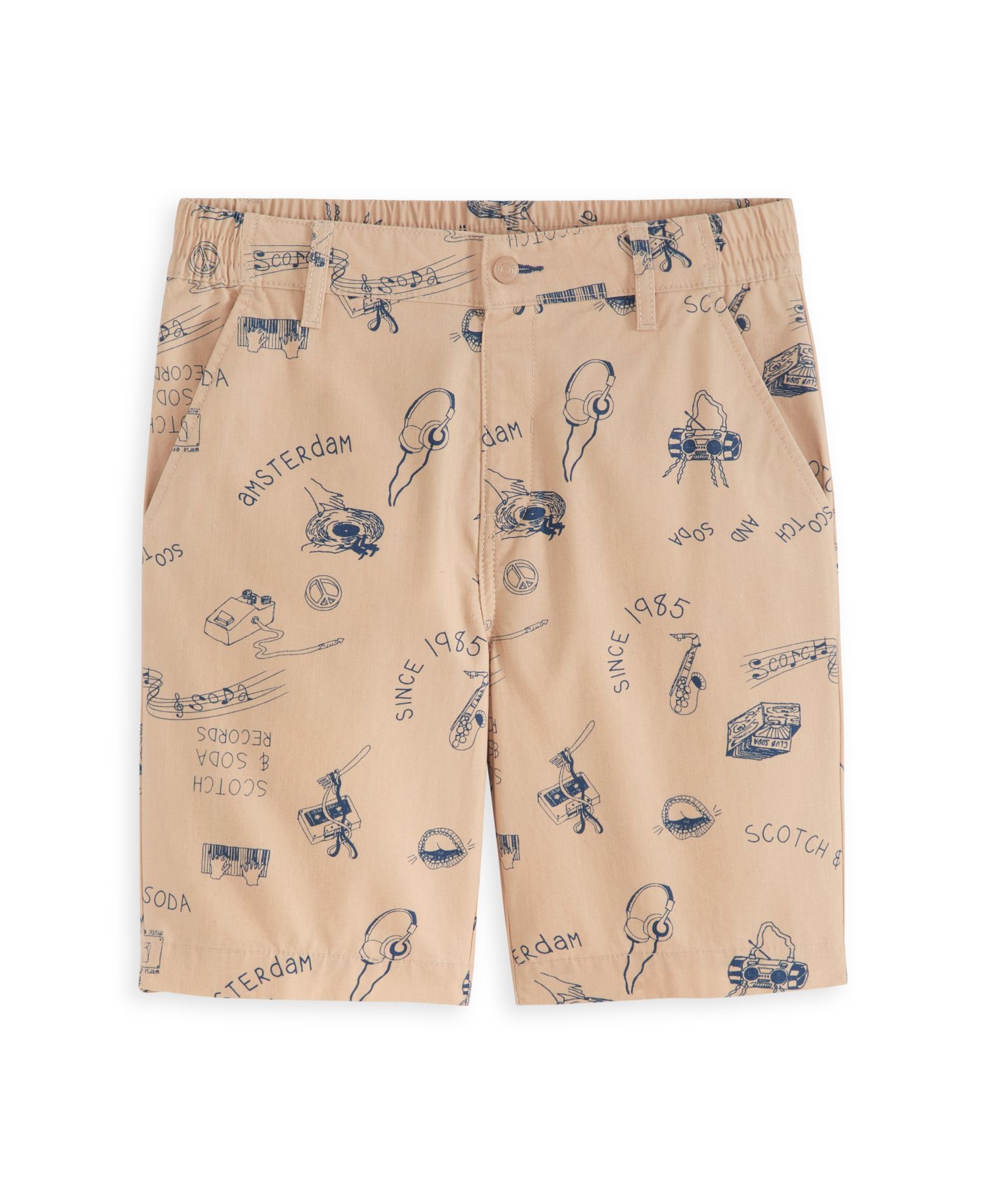 Big Boys Printed Half Panama Shorts