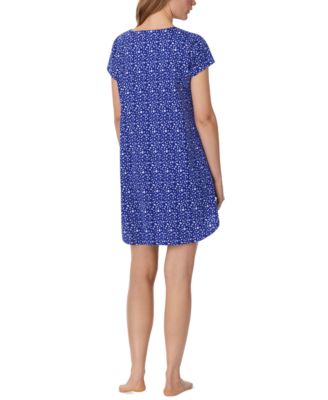 Women's Cotton Cap-Sleeve Nightshirt