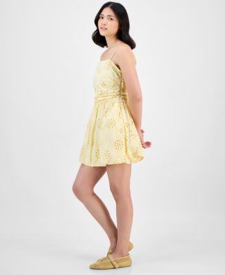 Women's Eyelet Tube Mini Dress, Exclusively at Macy's