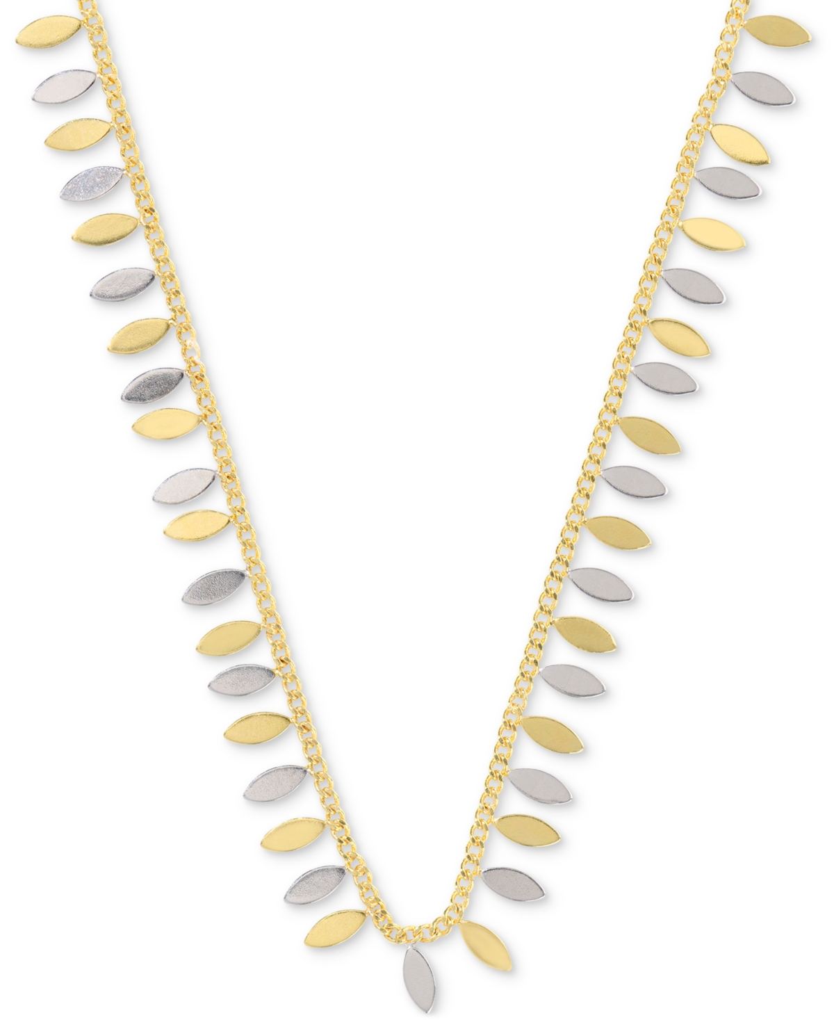 14k Gold-Plated Multicolor 19" Adjustable Statement Necklace - Pastel Multi