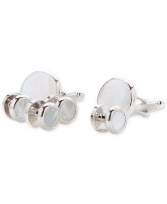 Perry Ellis Portfolio - Men's Mother of Pearl Stud Set