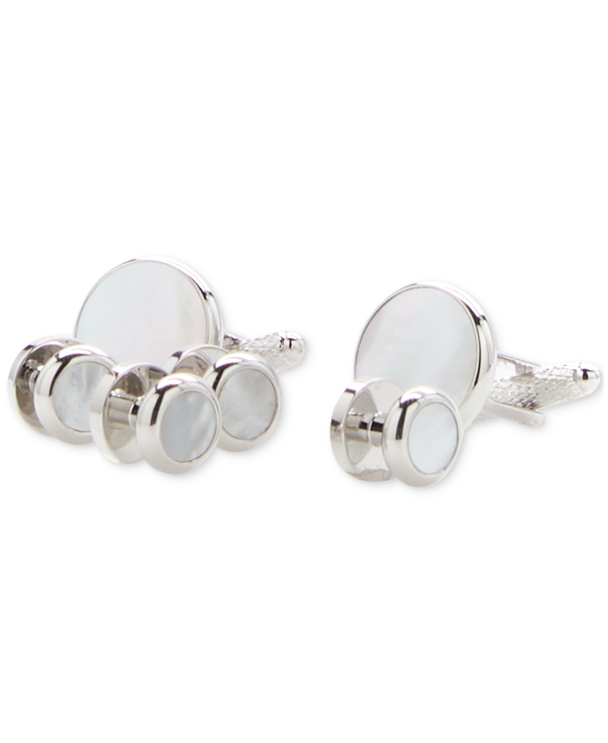 Men's Mother of Pearl Stud Set - White
