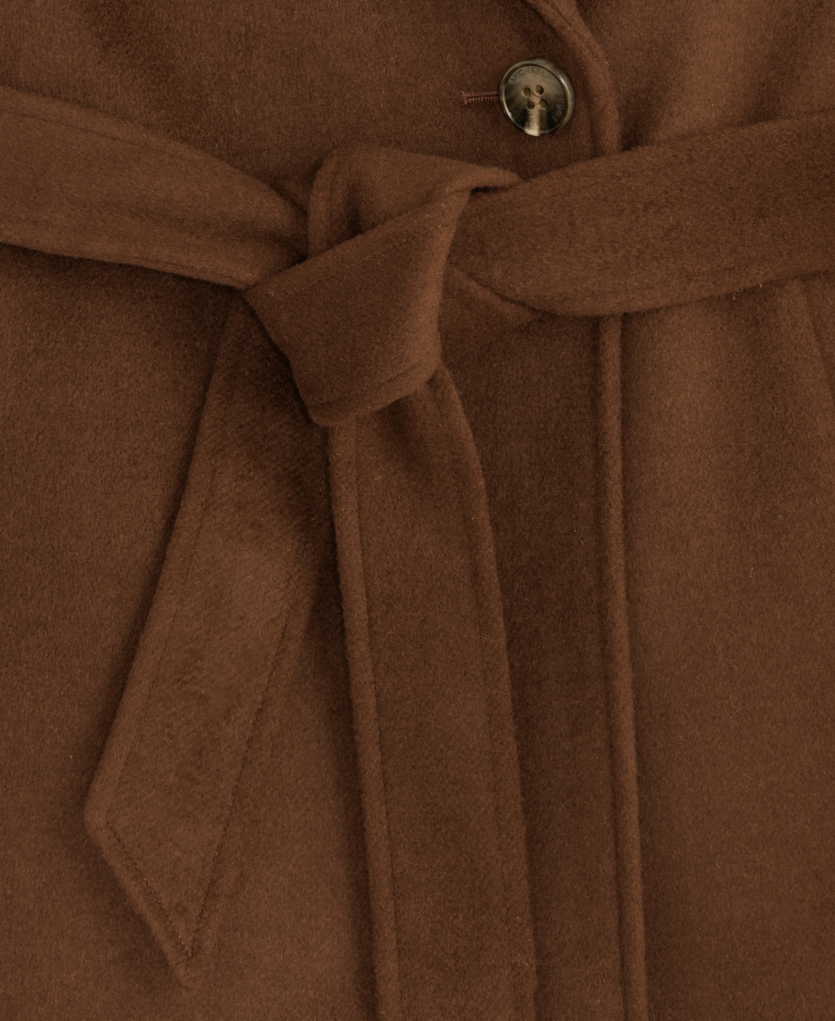 Michael Kors Michael  Women's Double-breasted Belted Wrap Coat, Exclusively At Macy's In Brown