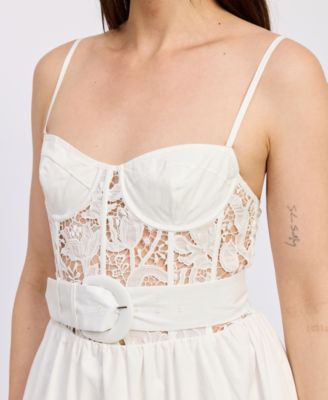 Women's Marisol Cotton Eyelet Midi Dress