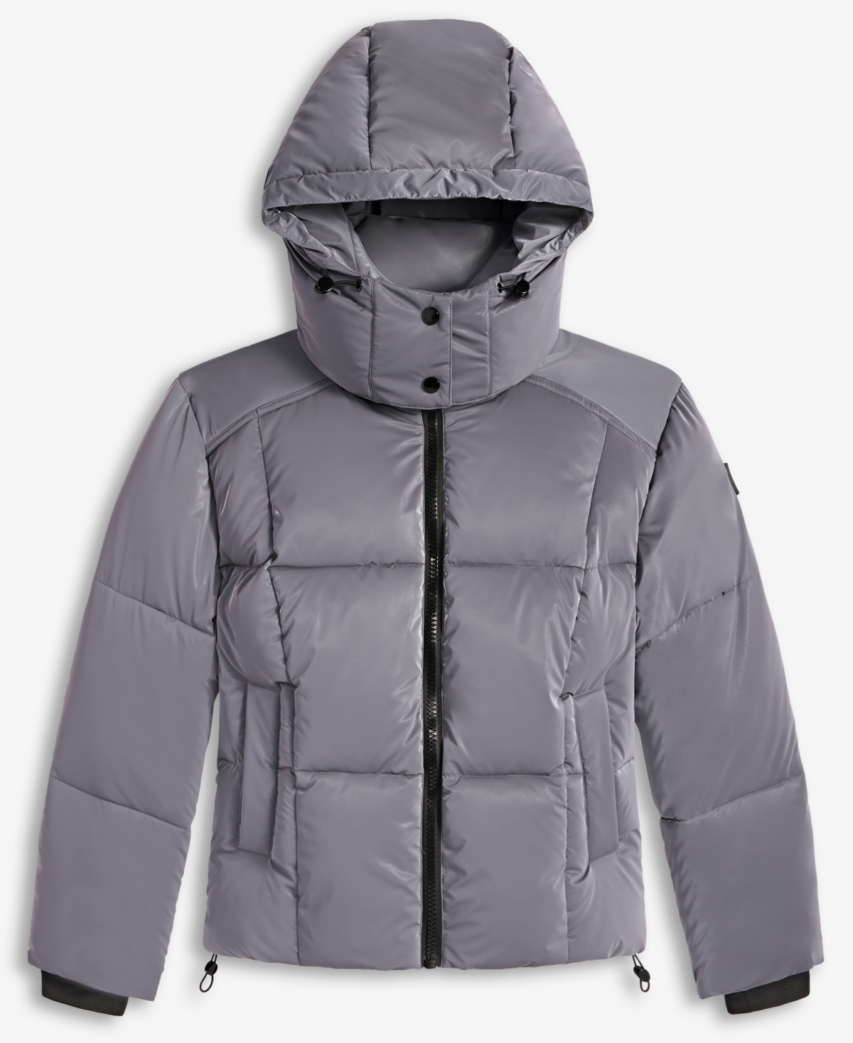Steve Madden Women's Cropped Hooded Puffer Coat