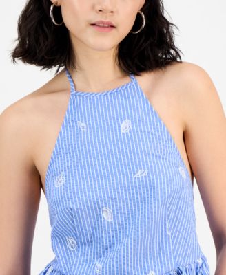 Women's Amelie Striped Peplum Top