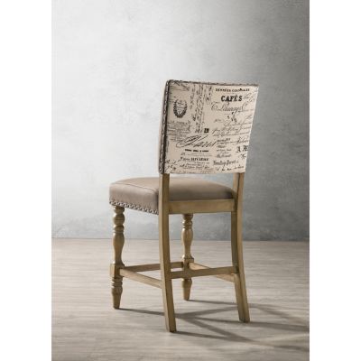 Streamdale Rustic Counter Height Dining Chair Set (Set of 2)