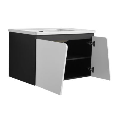  Wall-Mounted Vanity with Soft-Close Doors