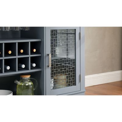  Multi-Purpose Glass Door Storage Cabinet