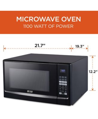 1.4 Cu. Ft. Counter Top Microwave, Black