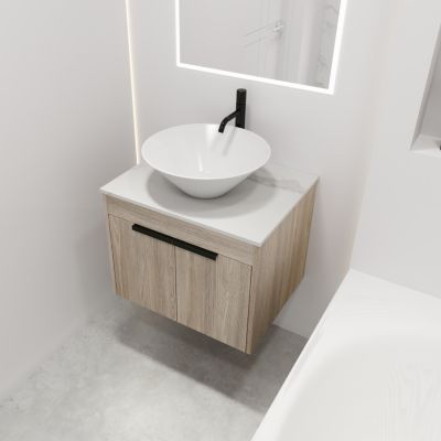 Modern Design Float Bathroom Vanity With Ceramic Basin Set