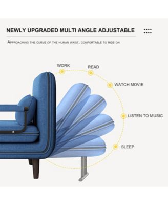 Versatile Sofa Bed Converts into Sofa, Chair, Lounger for Small Spaces