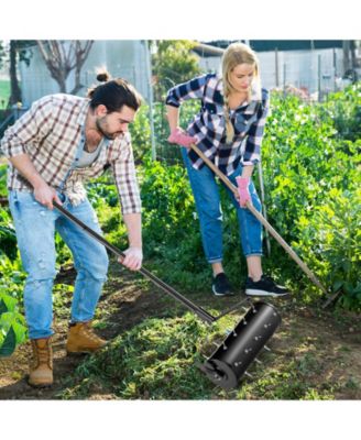 18-Inch Manual Soil Aerator with Detachable Handle